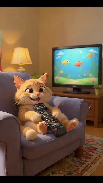 Of course… the cat wins and watches animal channel