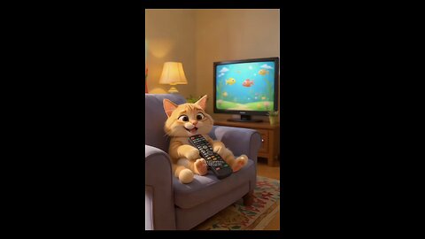 Of course… the cat wins and watches animal channel