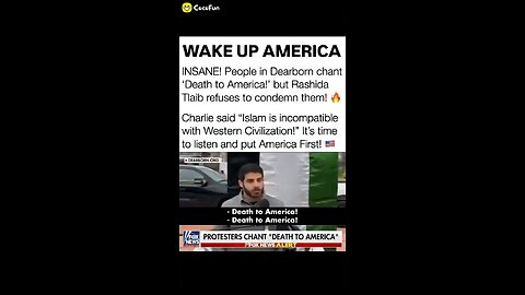 People in Dearborn chant 'Death to America!'