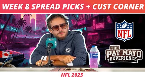 2025 Week 8 Spread Picks, NFL Game Previews | Cust Corner Towels, Best Burgers, Dear Custy