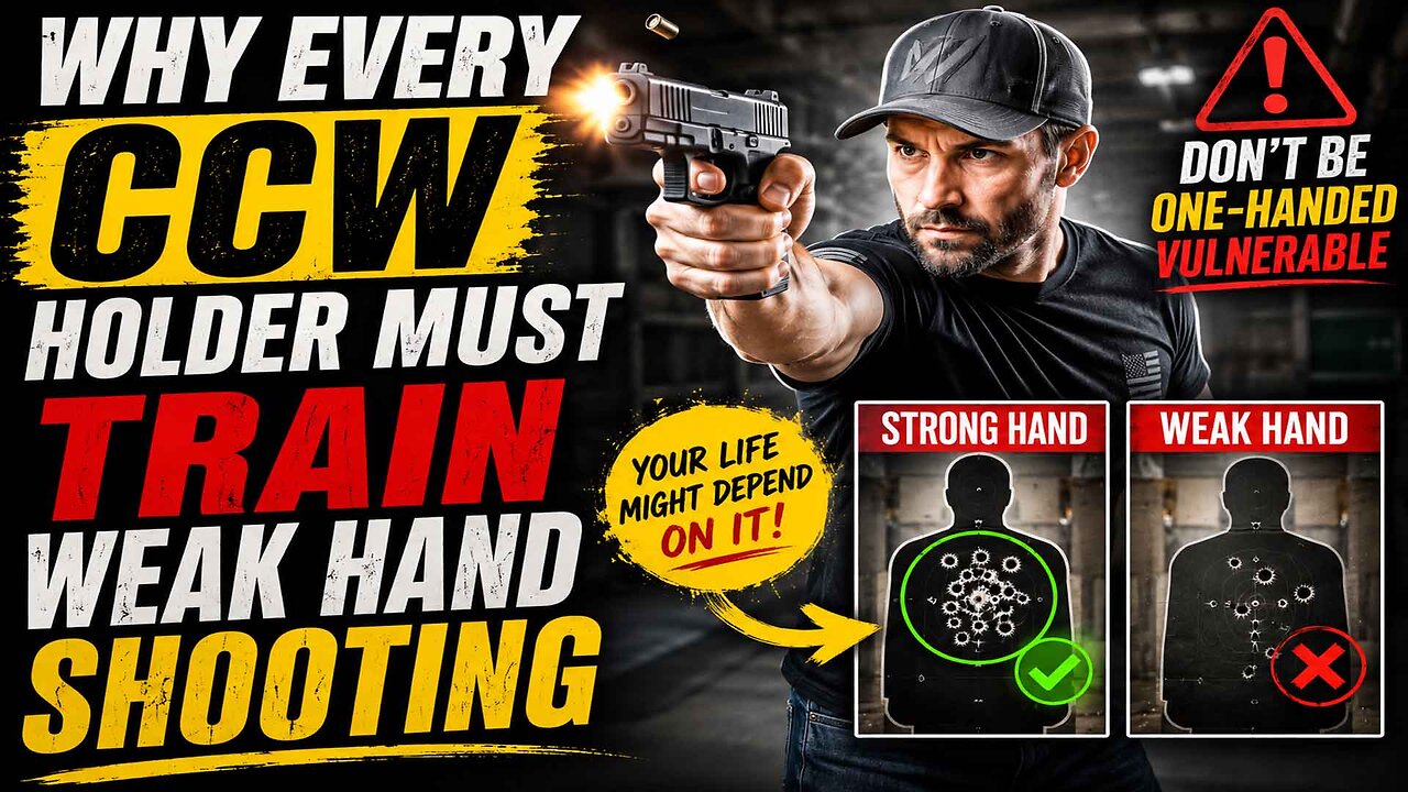 Why Every CCW Holder Must Train Weak Hand Shooting