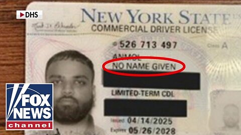 Illegal immigrant arrested with 'NO NAME' on driver's license: 'SHAMEFUL'
			