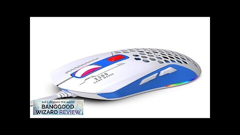 HXSJ X300 Wired Gaming Mouse RGB 1200-7200DPI 6-Key Macro Programming Ergonomics USB Review