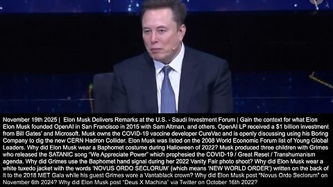 Money | “Money Will Stop Being Relevant In the Future.” + 11/19/2025 + Why Is Elon Musk Talking About the End of Money? Is Revelation 18:22-24 Happening Now?