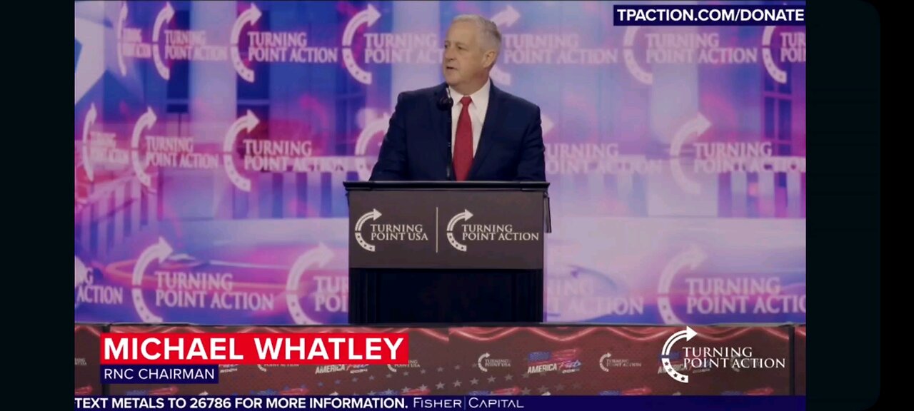 Michael Whatley At Charlie Kirk's AmericaFest 2024