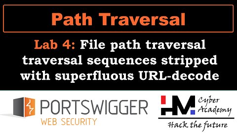 Path Traversal 4 | File path traversal traversal sequences stripped with superfluous URL-decode