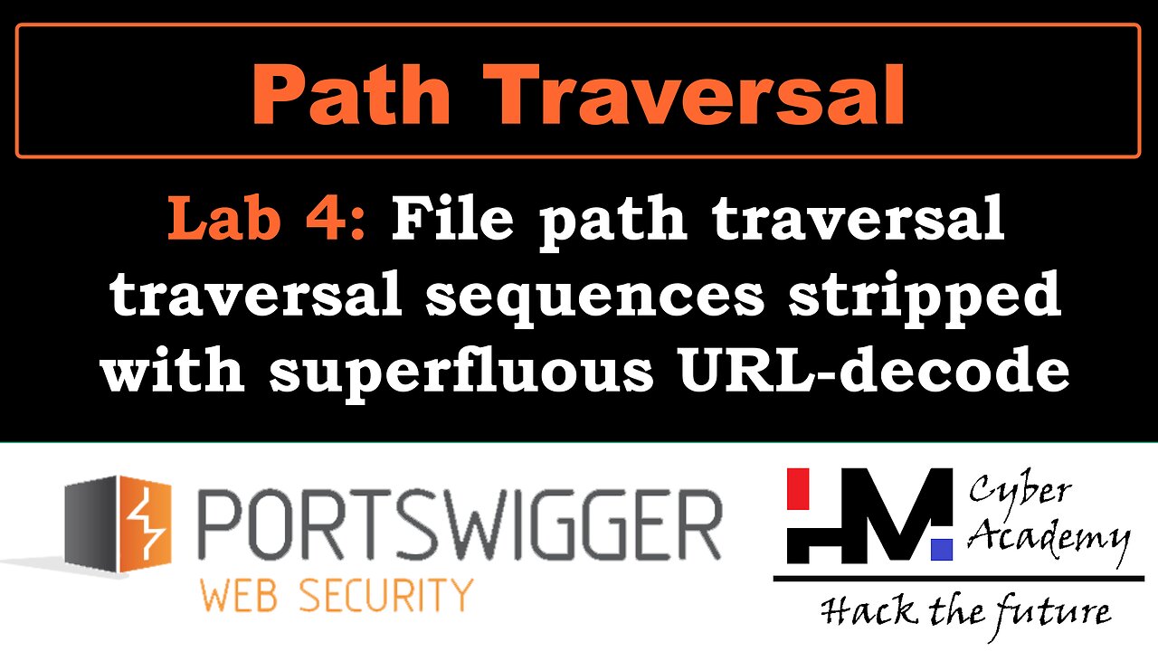 Path Traversal 4 | File path traversal traversal sequences stripped with superfluous URL-decode