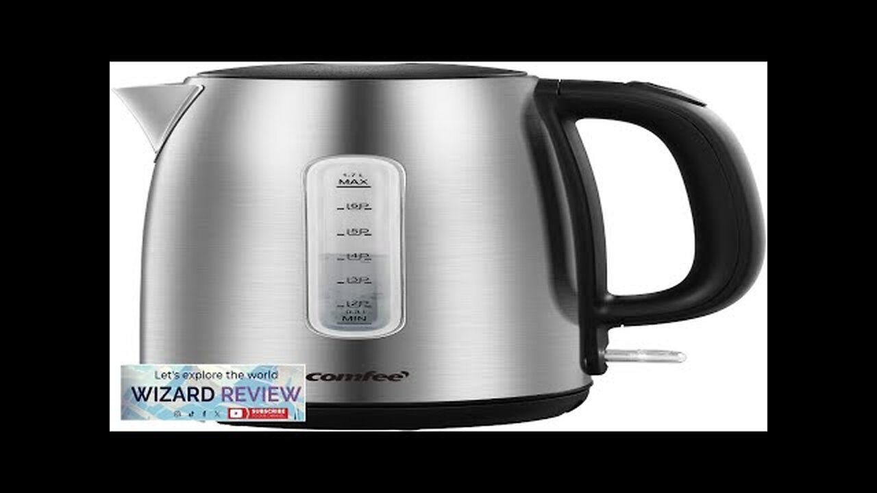 COMFEE' Stainless Steel Electric Kettle 1.7 Liter Tea Kettle Electric & Hot Review