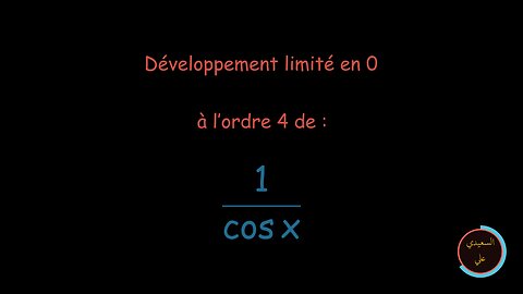 Calcul d'un développement limité