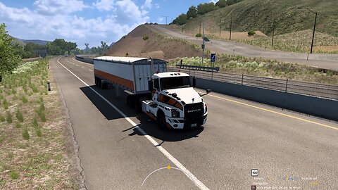 ATS, Uphill 7% grade, Mack Anthem, 41 t, automatic transmission