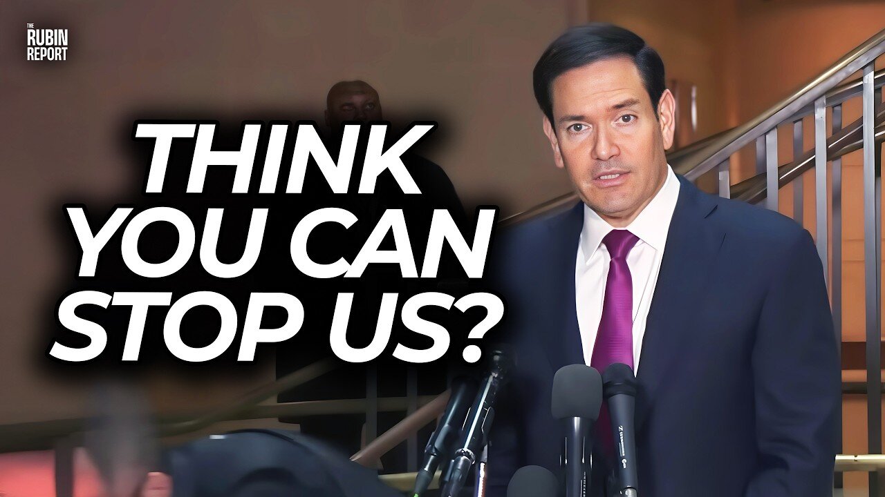 Listen to Press Go Quiet as Rubio Reveals Real Reason for Iran Attack