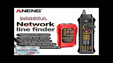 ANENG M469A Smart Network Cable Tester RJ45 RJ11 LAN Cable Tester Finder Review