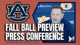 Butch Thompson Previews Auburn Baseball Fall Ball | FULL PRESS CONFERENCE