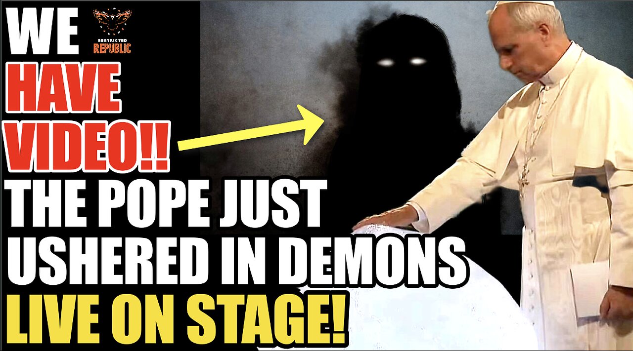 WE HAVE VIDEO! The Pope Just Ushered In Demons LIVE On Stage!
