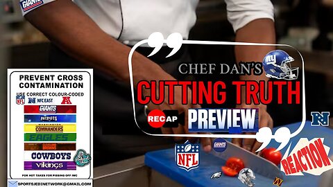 Chef Dan “Giants Cutting Truth” | Eagles vs Giants NFL Week 6 Recap & Preview | Sports Jedi Network