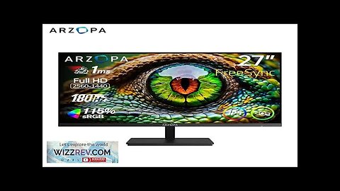 New ARZOPA 27inch 180Hz 2K FastIPS QHD PC Monitor 1ms FreeSync Gaming Review