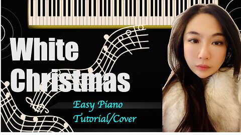White Christmas PIANO Ralxed Version Easy Slow Short Tutorial