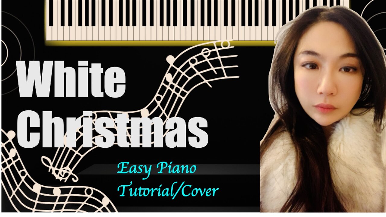 White Christmas PIANO Ralxed Version Easy Slow Short Tutorial