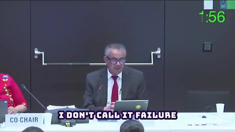WHO DIRECTOR GENERAL TEDROS ANNOUNCES THE FAILURE OF PANDEMIC AGREEMENT_TREATY.