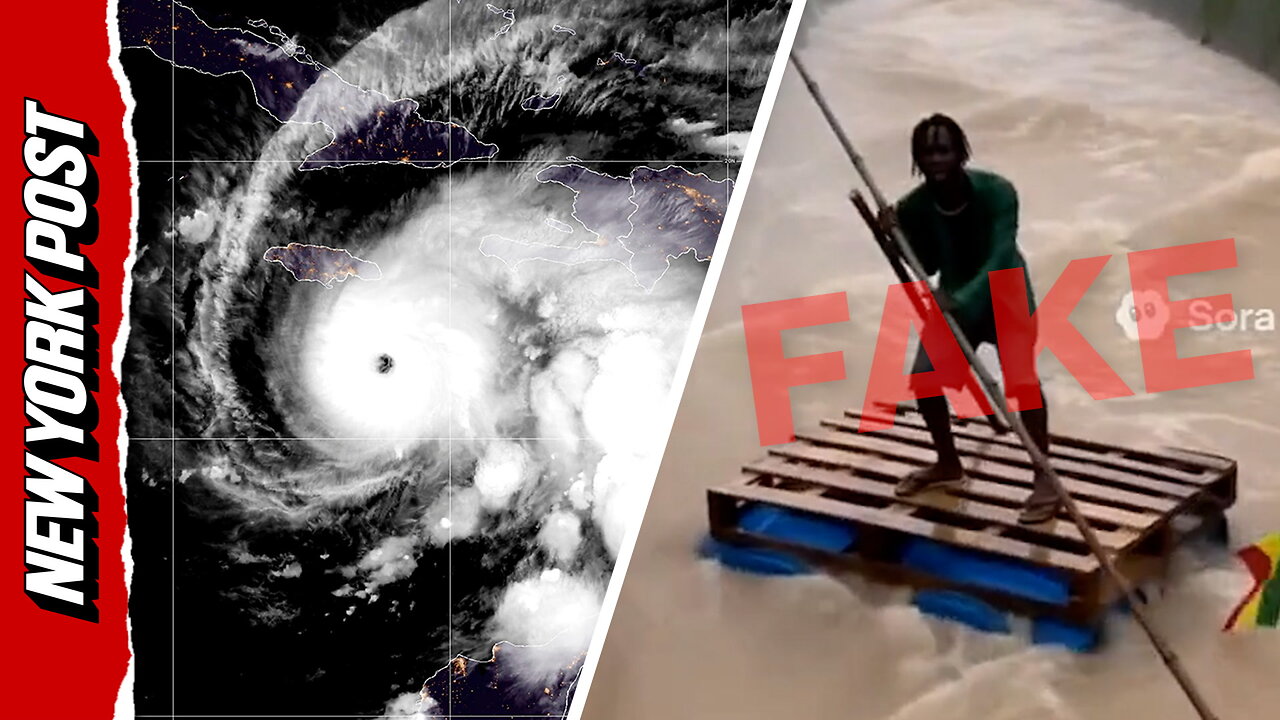 Don't fall For these AI-generated videos of Hurricane Melissa