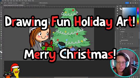 Drawing Fun Holiday Art! Merry Christmas! - SPED UP - A Watch and Drink Hot Cocoa Kind of Video