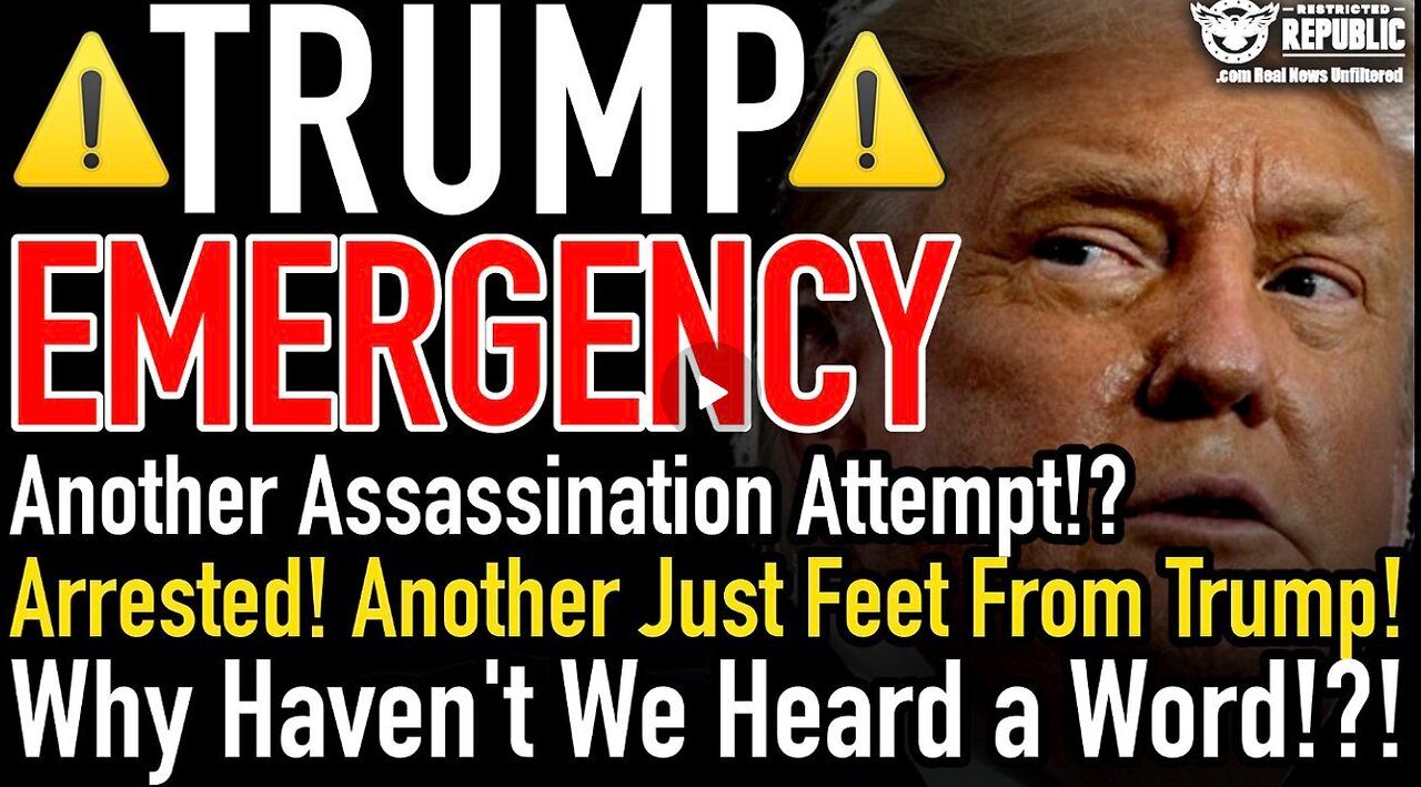 TRUMP EMERGENCY! Assassination Attempt. - Only Feet Away From Him - Why Haven't We Heard!!