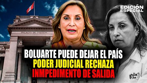 #EnVivo Dina Boluarte: Poder Judicial rechaza pedido de impedimento de salida de la expresidente
