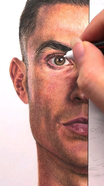 Drawing Realistic a Cristiano ✍️
