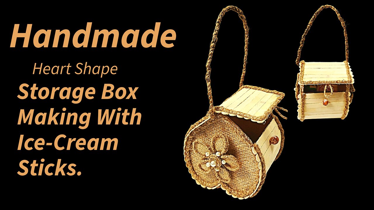 Popsicle Stick Purse DIY! ❤️ Handmade Heart Organizer from Popsicle Sticks