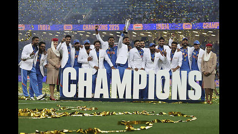 Champions trophy 2025 Indian team celebration