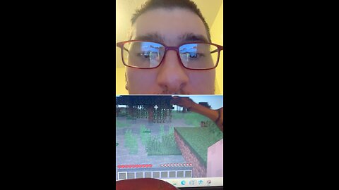 Playing Minecraft