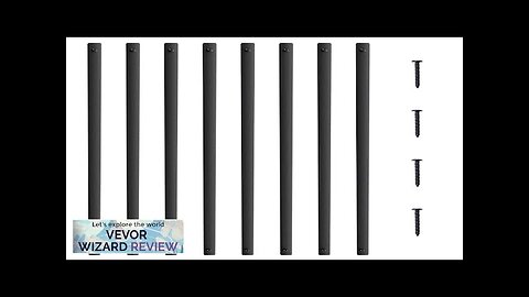 VEVOR Staircase Metal Balusters 29.5'' x 1'' Flat Aluminum Alloy Decorative Banister Review