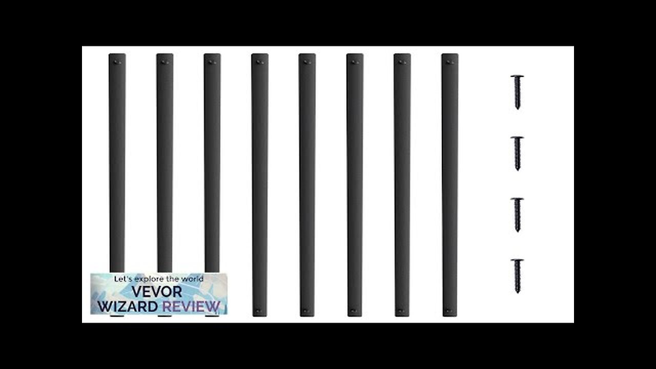 VEVOR Staircase Metal Balusters 29.5'' x 1'' Flat Aluminum Alloy Decorative Banister Review