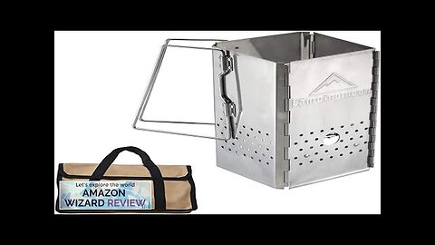 Campingmoon Foldable BBQ Grill Portable Charcoal Grill Stainless Steel Wood Burning Stove Review