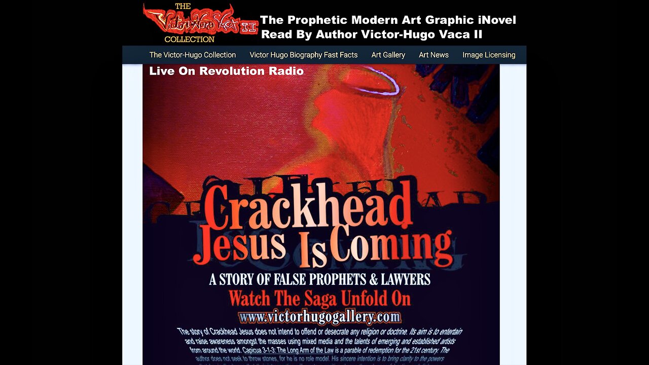 Redemption Story Of The Crackhead Jesus Trials Read By Author VictorHugo Vaca Jr On Revolution Radio