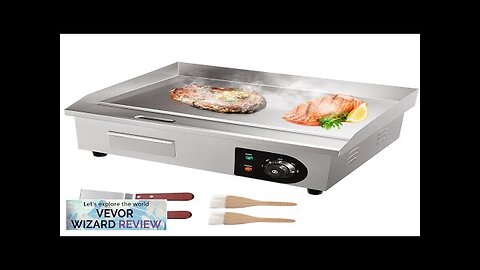 VEVOR Commercial Electric Griddle 21" 1600W Countertop Flat Top Grill Stainless Steel Review