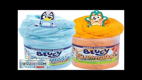 Bluey SLIMYLGOOP 2 Pack Pre-Made Slimes Ready to Play Scented Bluey Cloud Review