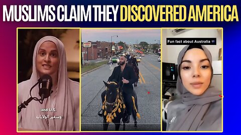 They Ride Horses Blocking Traffic in Hickory Hills Illinois | Muslims Claim they Discovered America