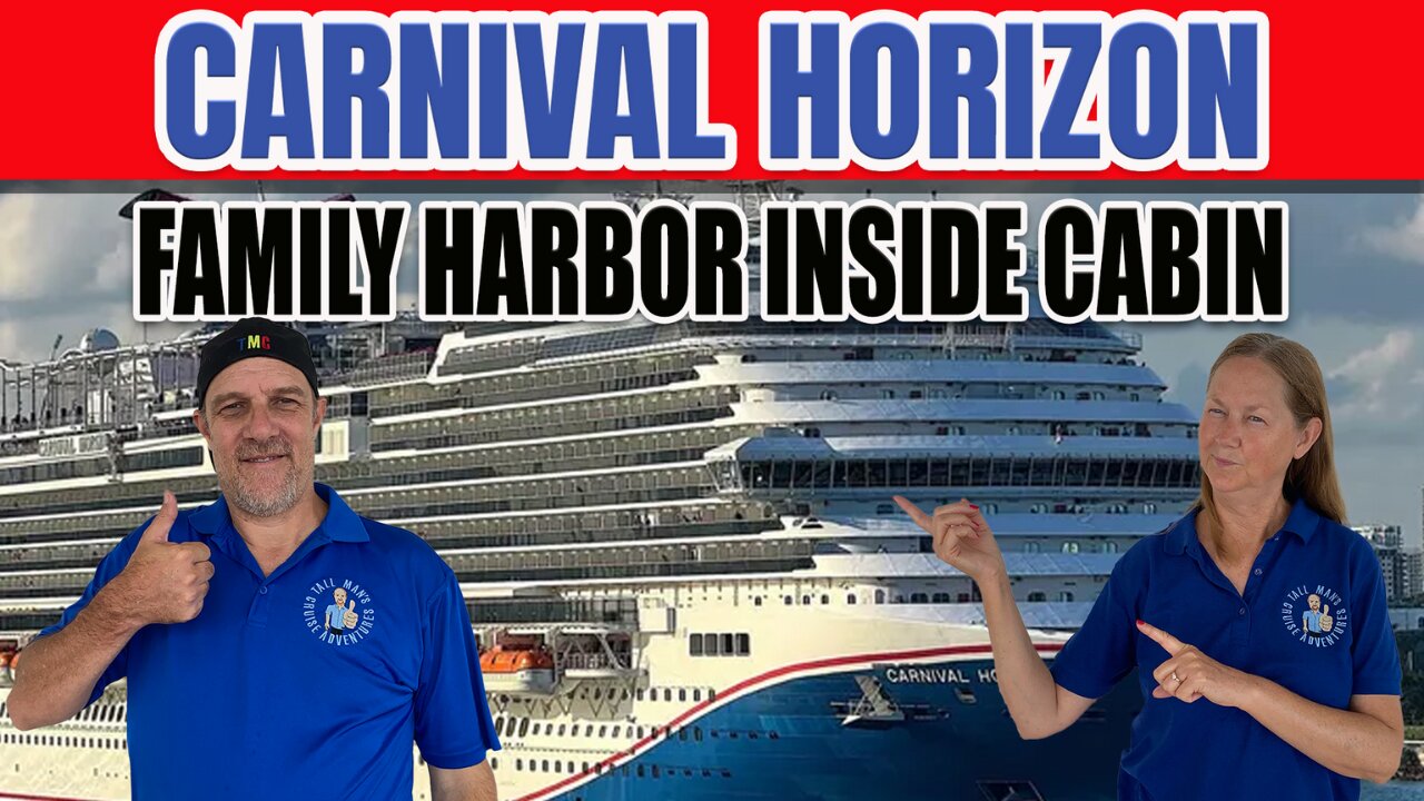 Carnival Horizon Family Harbor Inside Cabin 2427 | Tall Man's Cruise Adventures