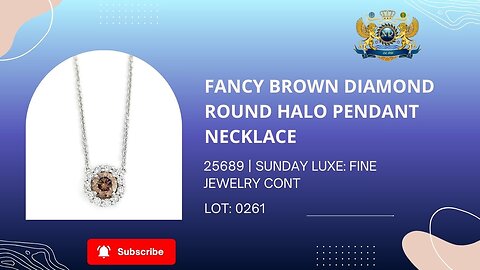 FANCY BROWN DIAMOND NECKLACE 14K