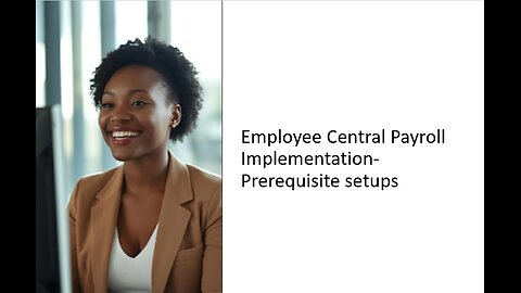 Employee Central Payroll Implementation- Prerequisite setups