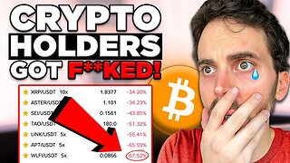 Crypto Holders Just Got F**ked - What Comes Next