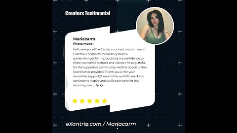 🌟 Mariacam’s glowing testimonial has us hyped! 🎉