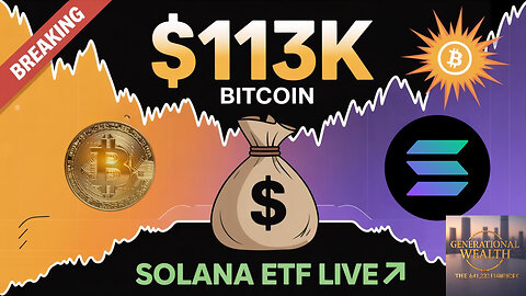 Bitcoin Hits $113K While Solana ETF Launches - The Altcoin Explosion Is Here