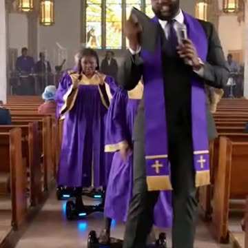 Preacher Hover Boarding