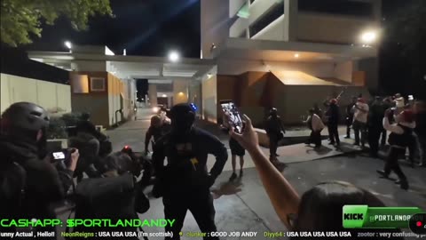 Antifa screams Nazi crowd chants “USA”