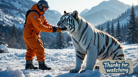 Heartwarming Rescue of White Tiger Fully Covered by Millions of Barnacles