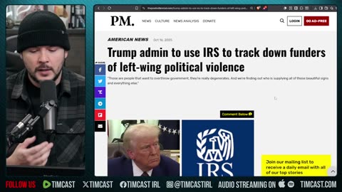 ANTIFA IN TROUBLE, Trump Sends IRS To Track Funding Of Far Left Terrorists | Tim Pool