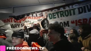 Fights continue to break out in Dearborn Michigan between protesters and "Americans Against
