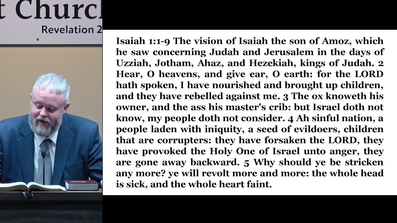 Sunday School - 11/2/2025 - A Nation Sick with Sin: Isaiah 1’s Urgent Call to Wake Up